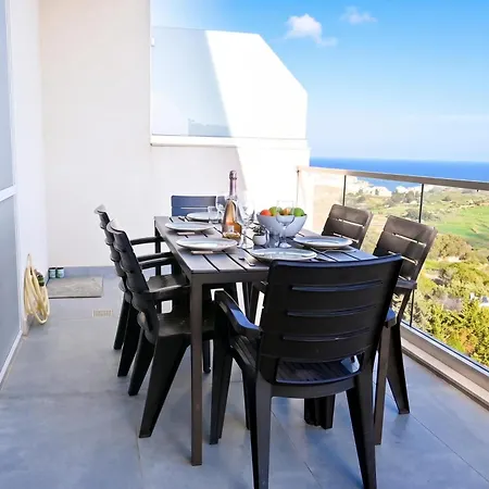 Apartament A Sunny Bay View + Shared Pool Gozo - Happy